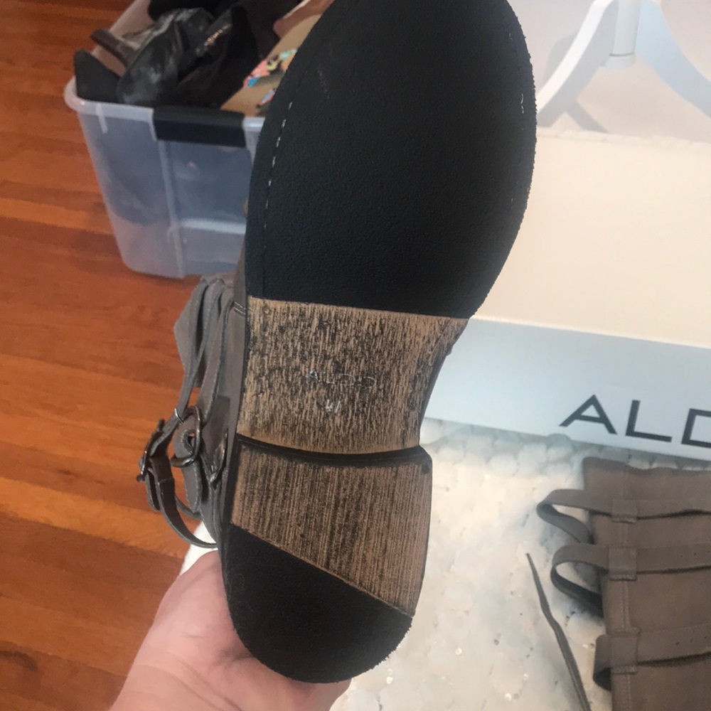 Aldo Brown Combat & Moto Boots - Picture 3 of 8